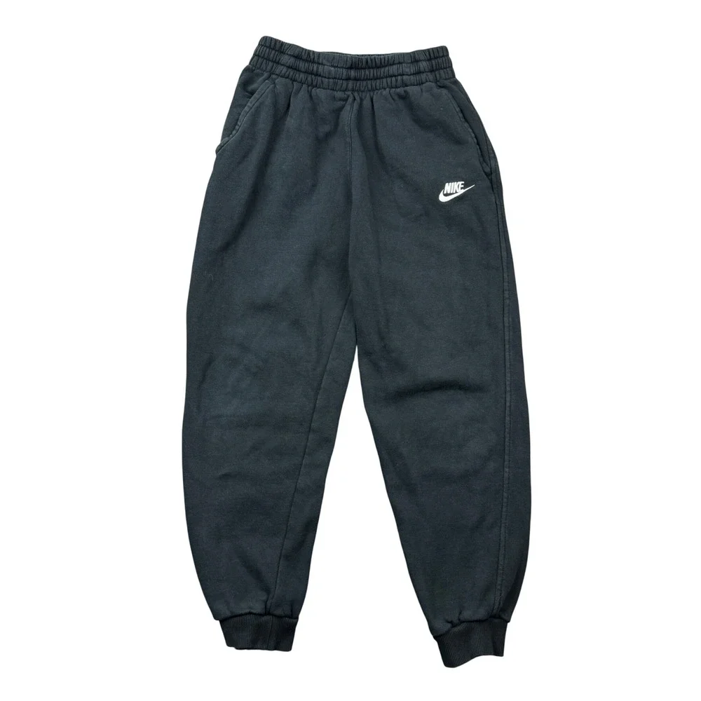 Nike Kids Youth Large Sportswear Fleece Joggers Black Sweatpants Active Casual